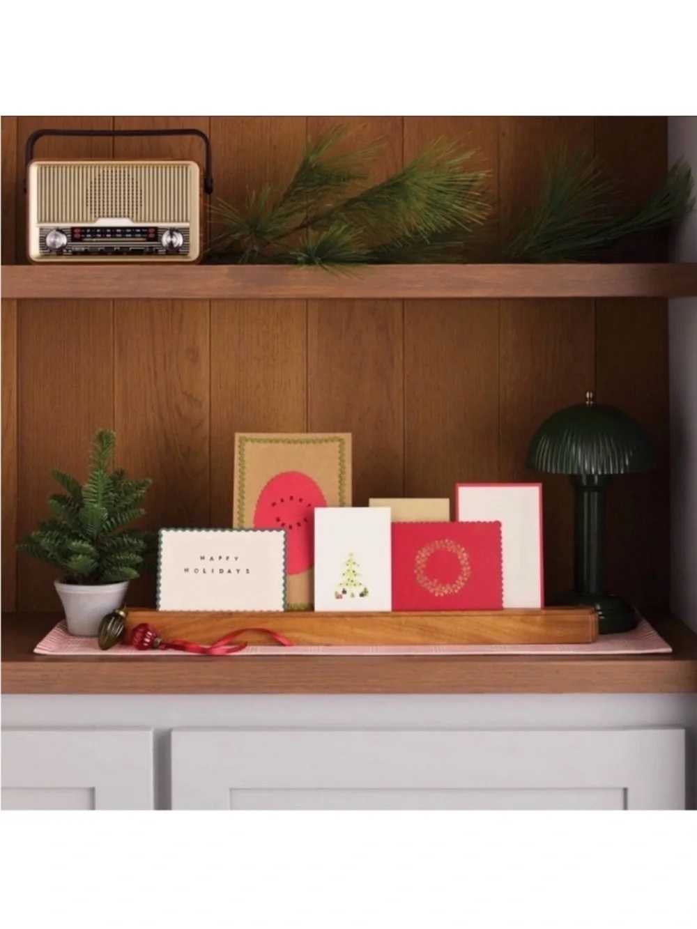 Hearth & Hand Wood Card Holder